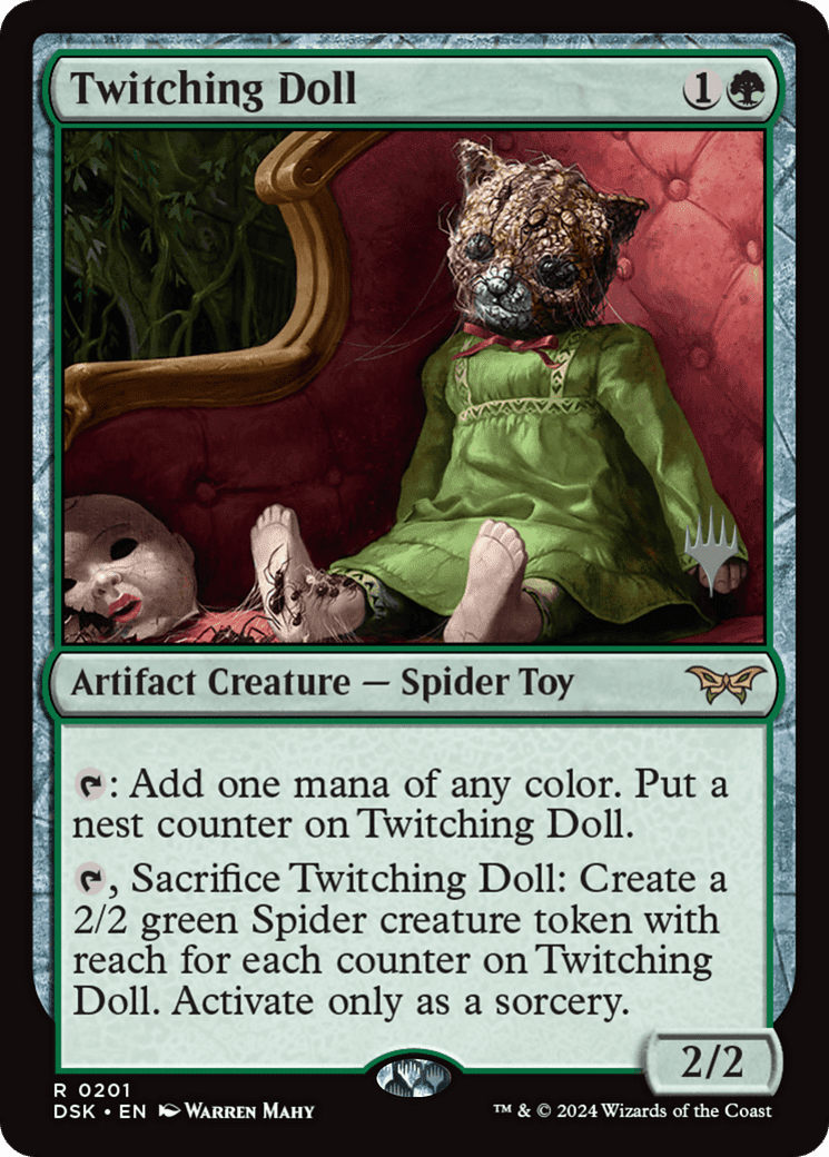 Twitching Doll [Duskmourn: House of Horror Promos] Foil