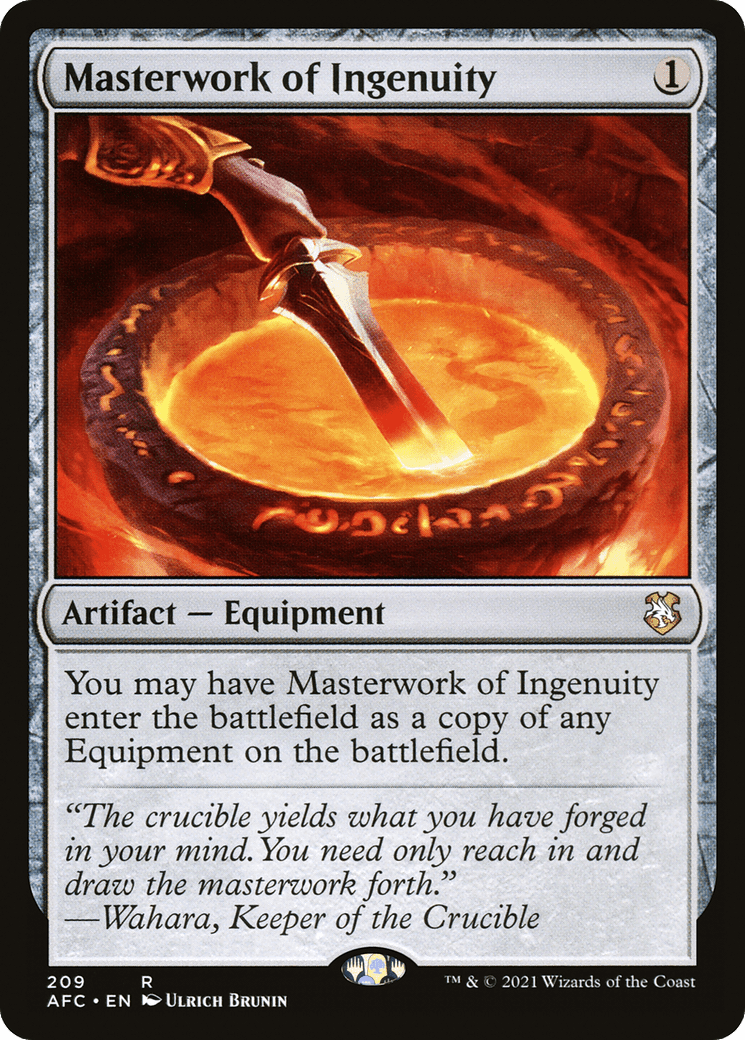 Masterwork of Ingenuity [Dungeons & Dragons: Adventures in the Forgotten Realms Commander]