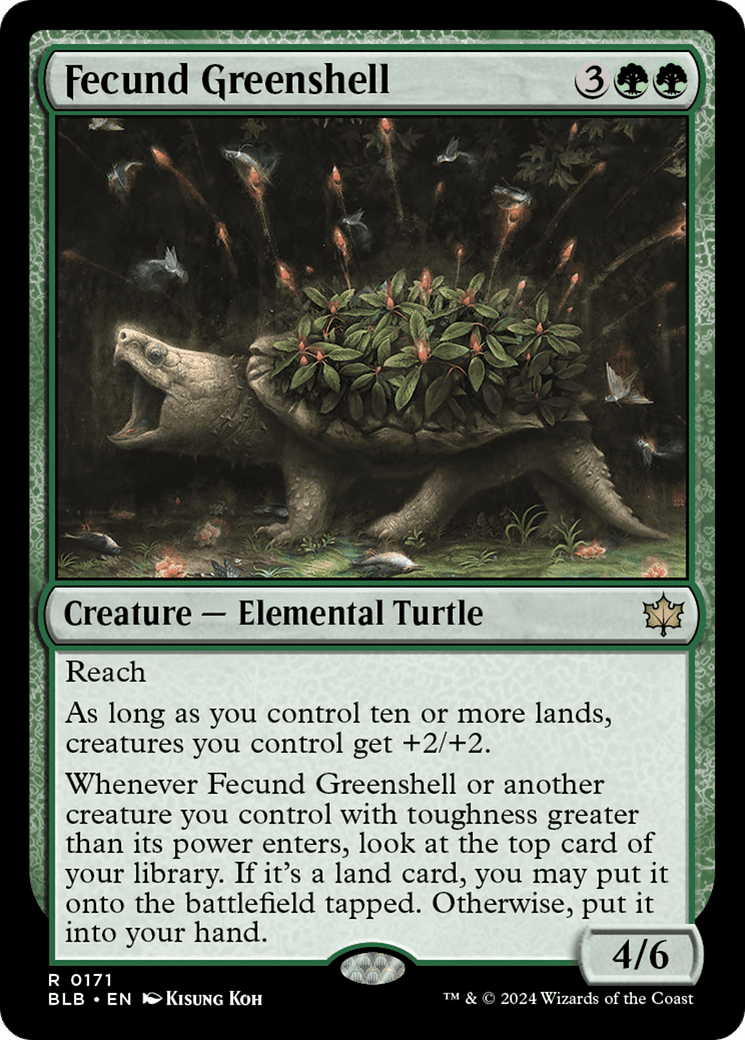 Fecund Greenshell [Bloomburrow] Foil