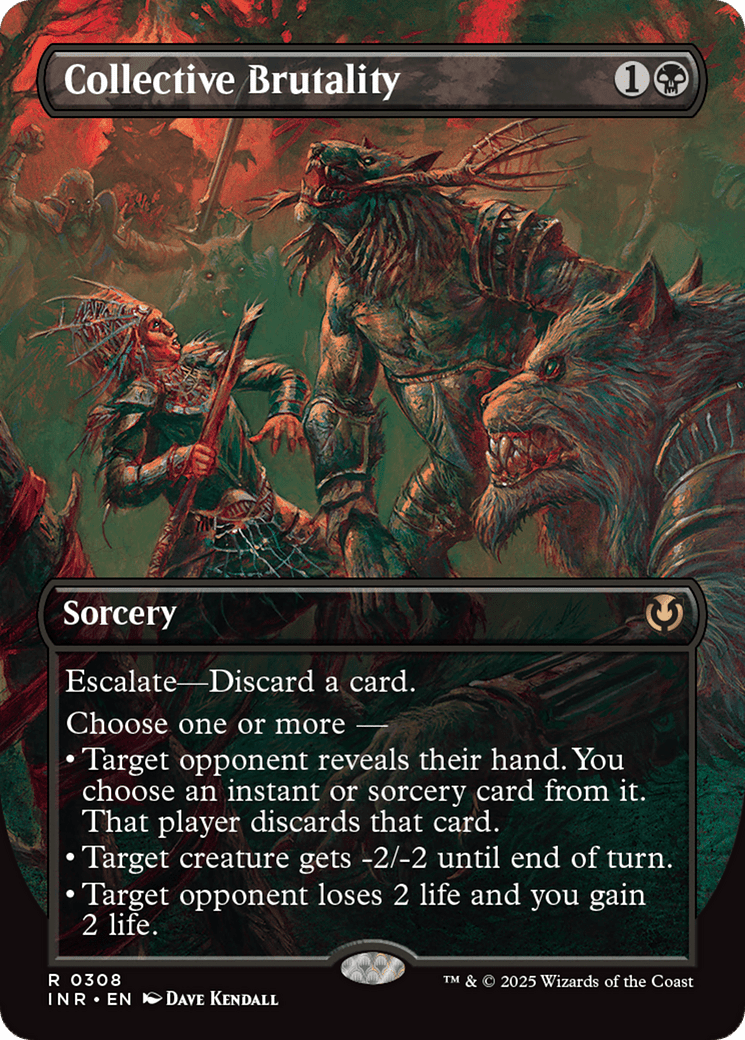 Collective Brutality (Borderless) (-308) [Innistrad Remastered]