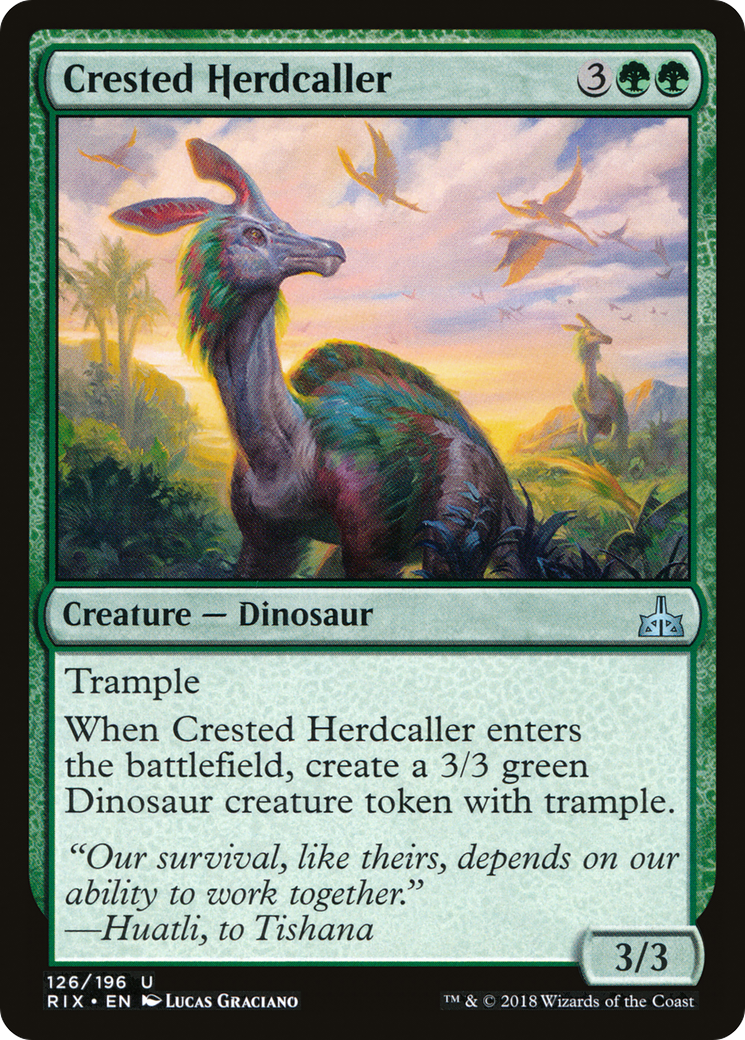 Crested Herdcaller [Rivals of Ixalan] Foil