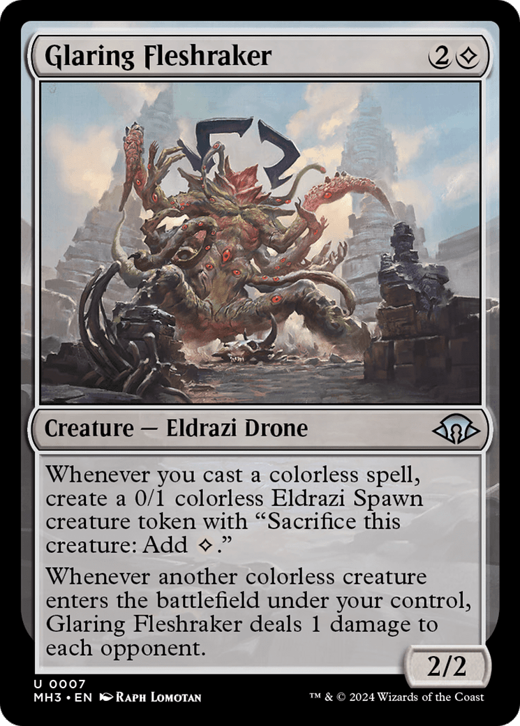 Glaring Fleshraker [Modern Horizons 3] Foil