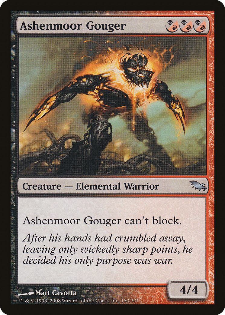Ashenmoor Gouger [Shadowmoor] Foil