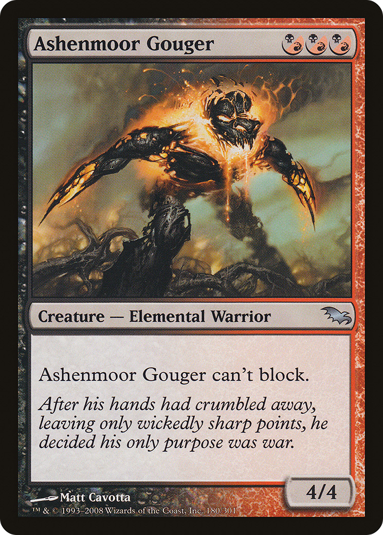 Ashenmoor Gouger [Shadowmoor] Foil