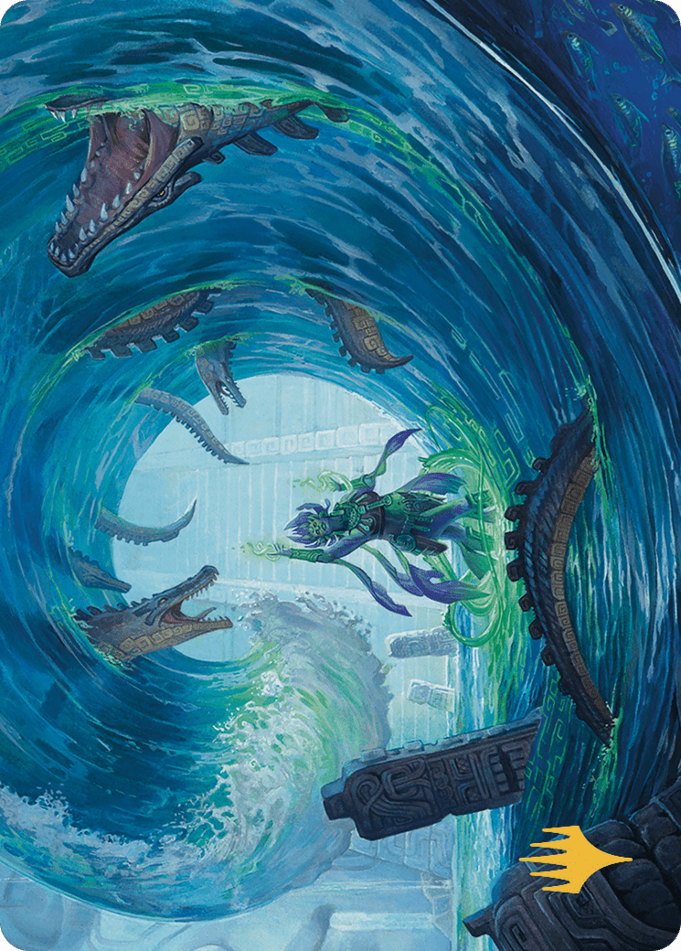 Wave Goodbye // Wave Goodbye (ALCI-076) - The Lost Caverns of Ixalan Art Series (Borderless) Foil