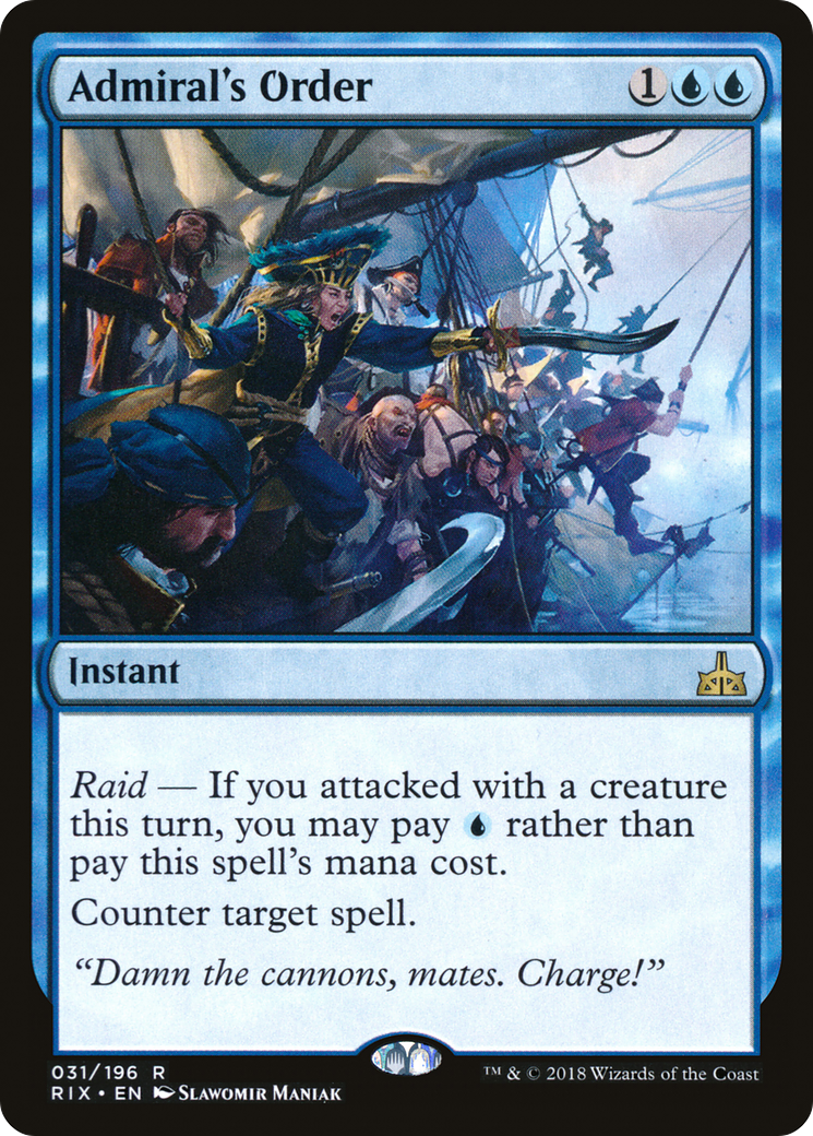 Admiral's Order [Rivals of Ixalan] Foil