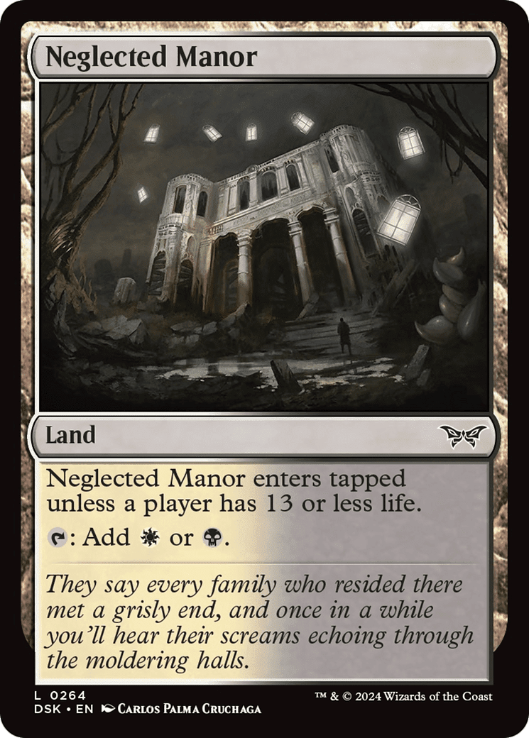 Neglected Manor [Duskmourn: House of Horror] Foil