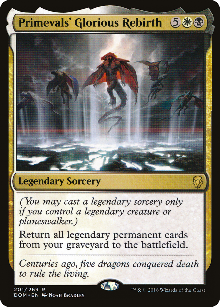 Primevals' Glorious Rebirth [Dominaria] Foil