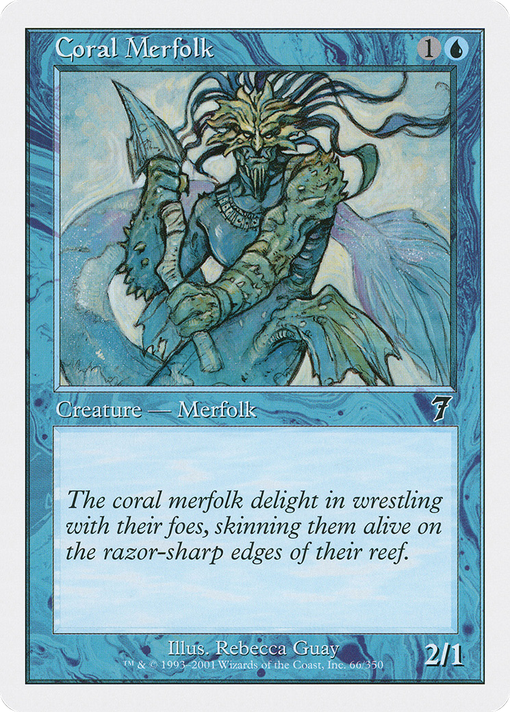 Coral Merfolk [Seventh Edition] Foil