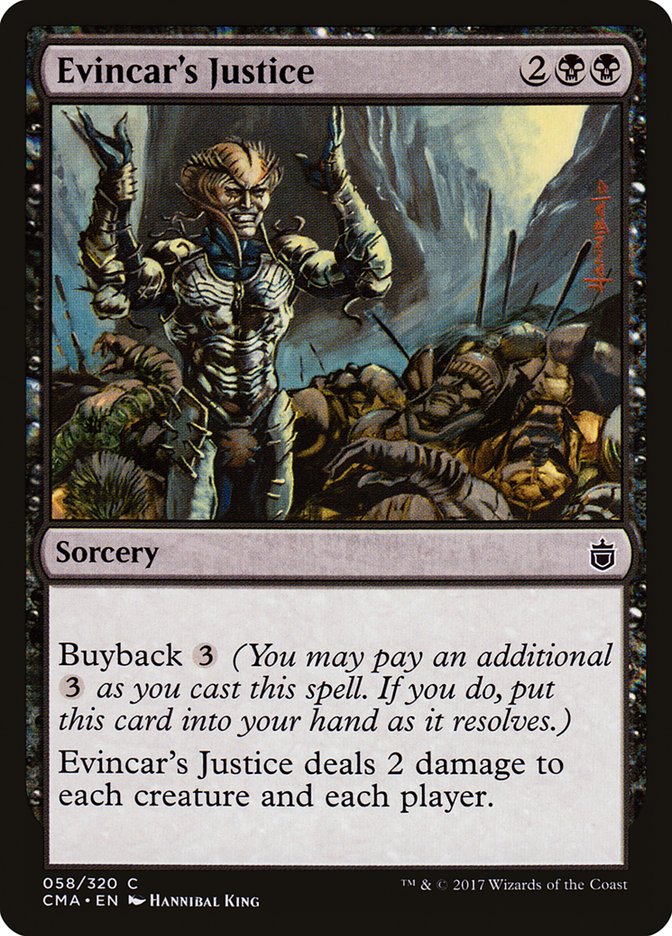 Evincar's Justice 58/320 (Commander Anthology) 