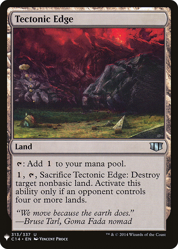 Tectonic Edge |  (C14-313) [The List]