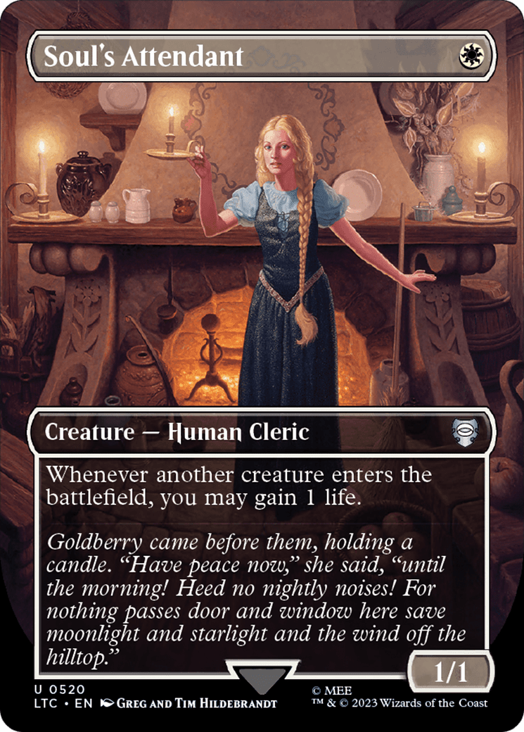 Soul's Attendant (Borderless) [The Lord of the Rings: Tales of Middle-Earth Commander] Foil