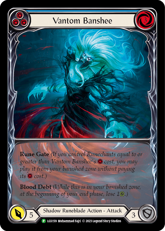 Vantom Banshee (Blue) (Extended Art) [LGS159] (Promo)  Rainbow Foil