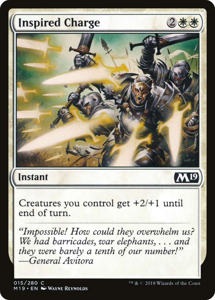 Inspired Charge [Core Set 2019] Foil