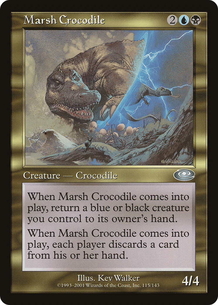 Marsh Crocodile [Planeshift] Foil