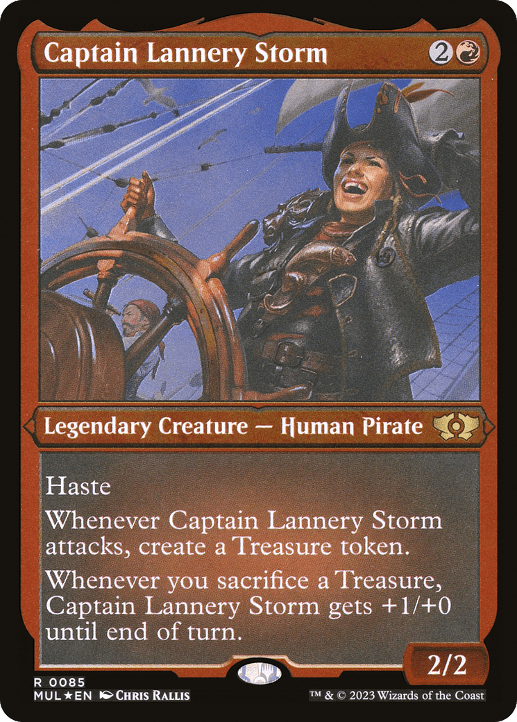 Captain Lannery Storm (Foil Etched) |  Foil (085) [Multiverse Legends]