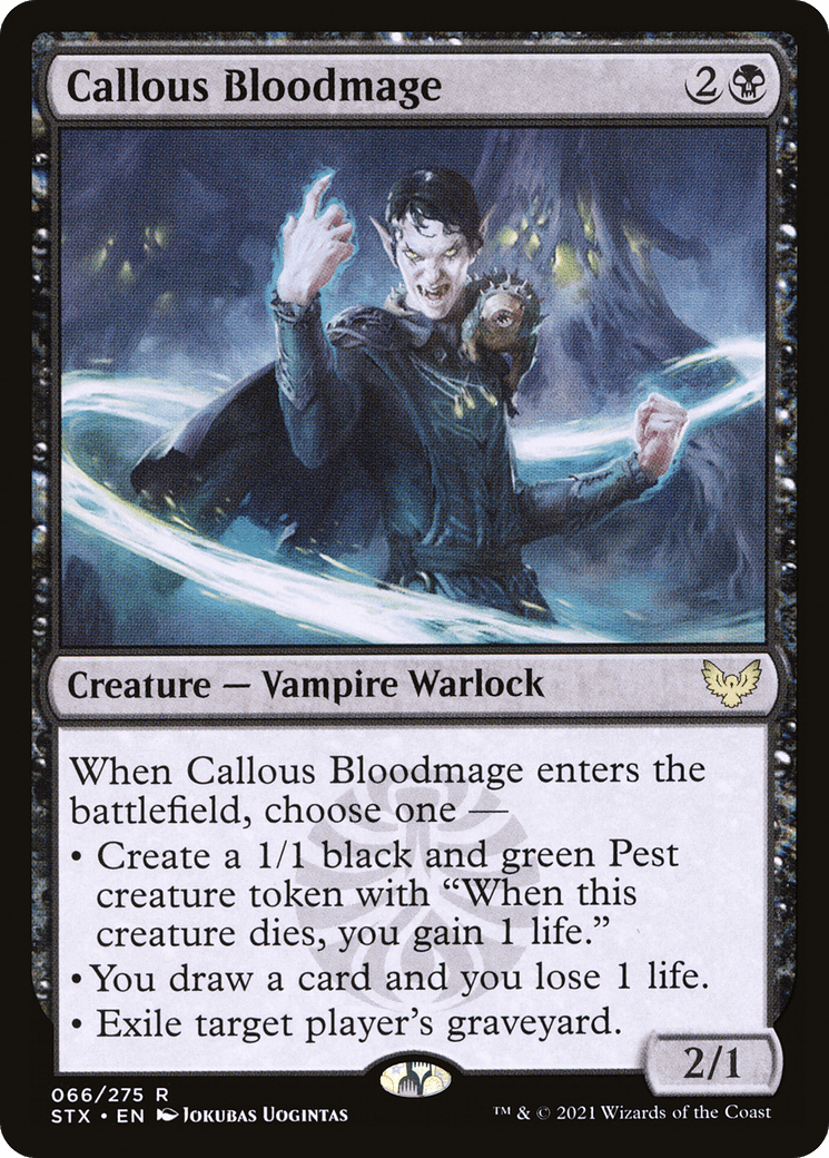 Callous Bloodmage [Strixhaven: School of Mages] Foil