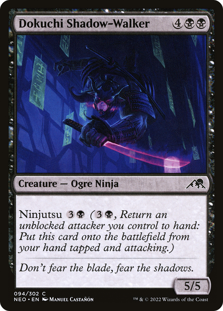 Dokuchi Shadow-Walker [Kamigawa: Neon Dynasty] Foil
