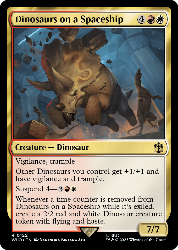 Dinosaurs on a Spaceship [Doctor Who] Foil