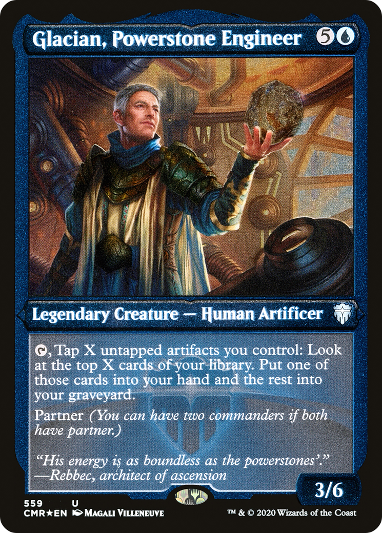 Glacian, Powerstone Engineer (559) [Commander Legends]  Foil