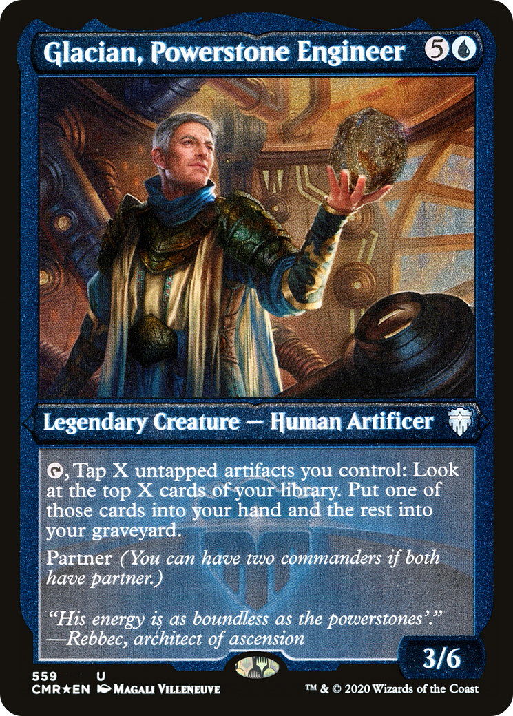 Glacian, Powerstone Engineer (559) [Commander Legends]  Foil