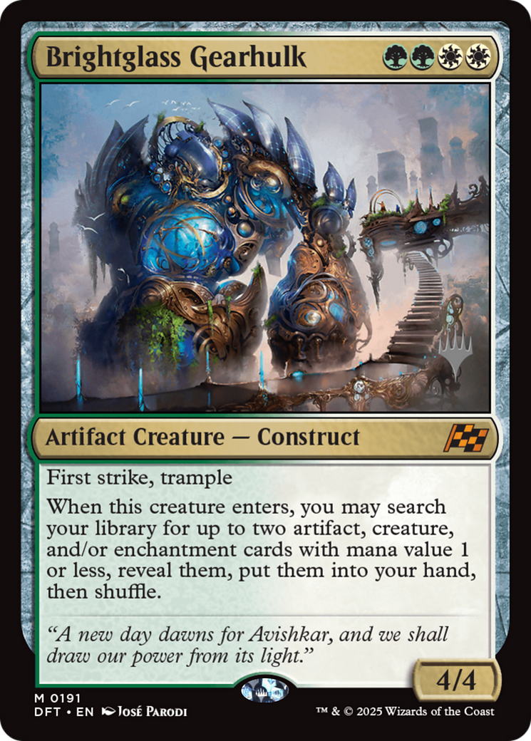 Brightglass Gearhulk (191) [Promo Pack: Aetherdrift]  Foil