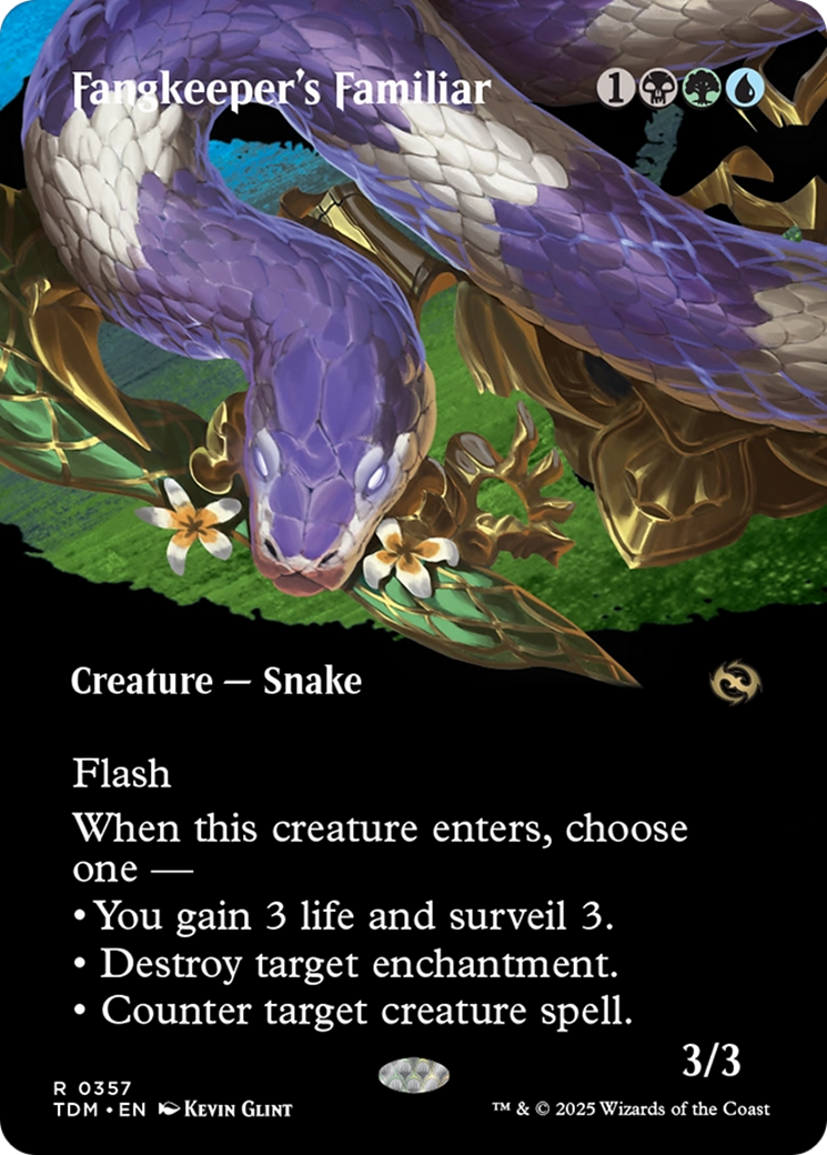 Fangkeeper's Familiar (Borderless) (357) [Tarkir: Dragonstorm]  Foil