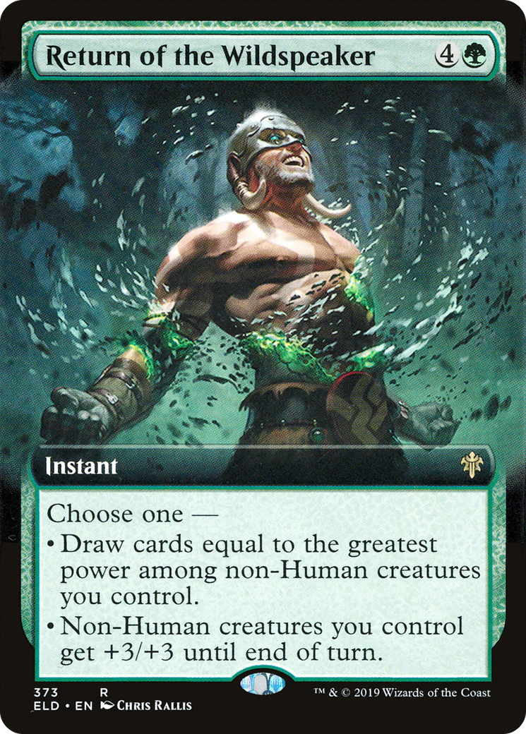 Return of the Wildspeaker (Extended Art) [Throne of Eldraine] Foil