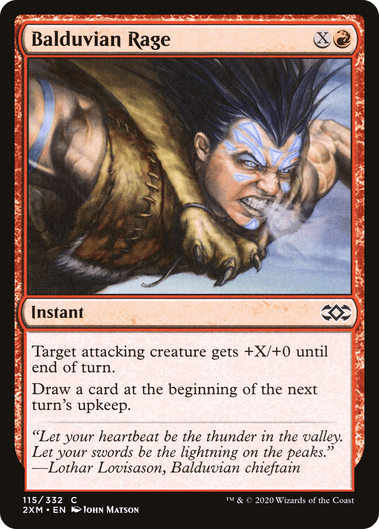 Balduvian Rage [Double Masters] Foil
