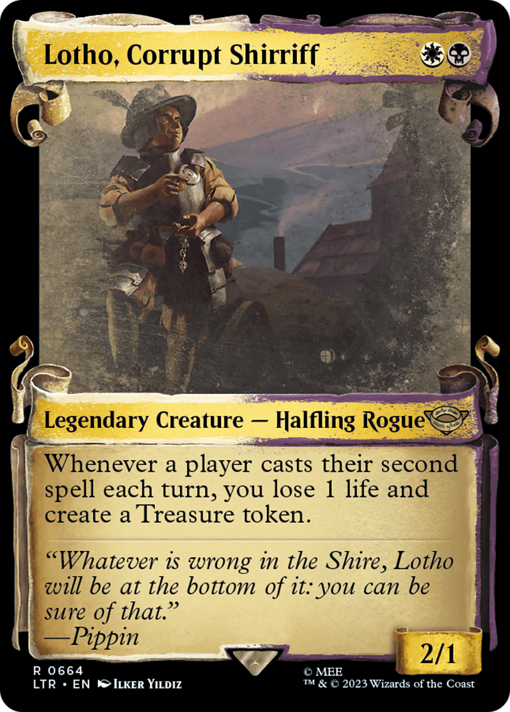 Lotho, Corrupt Shirriff [The Lord of the Rings: Tales of Middle-Earth Showcase Scrolls] Foil