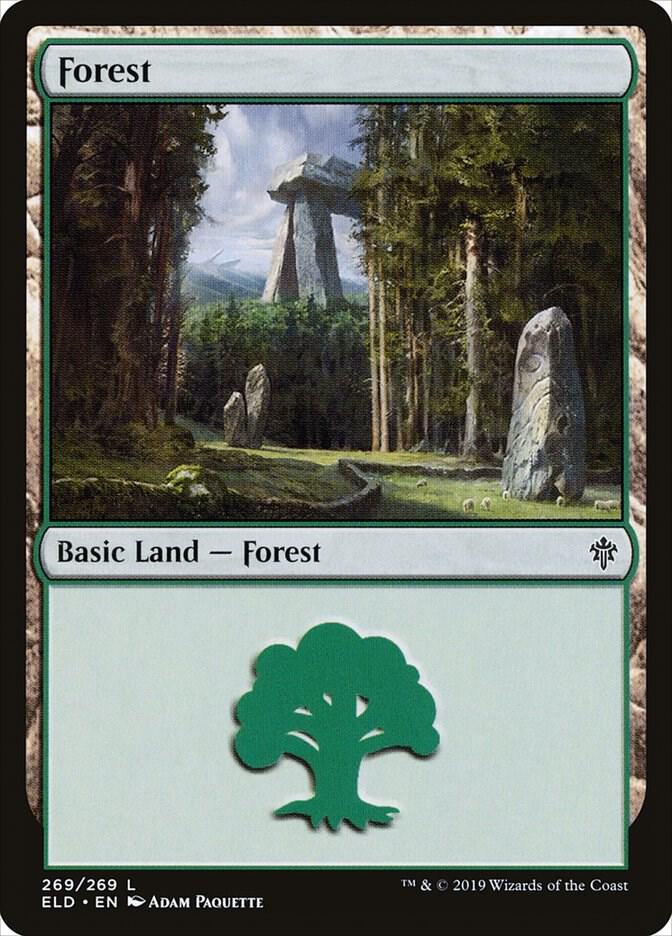Forest 269 (Throne of Eldraine)  - Foil