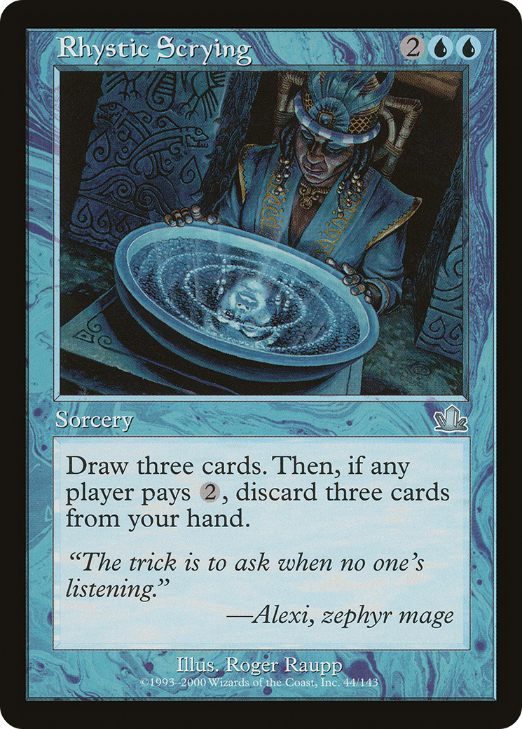Rhystic Scrying [Prophecy] Foil