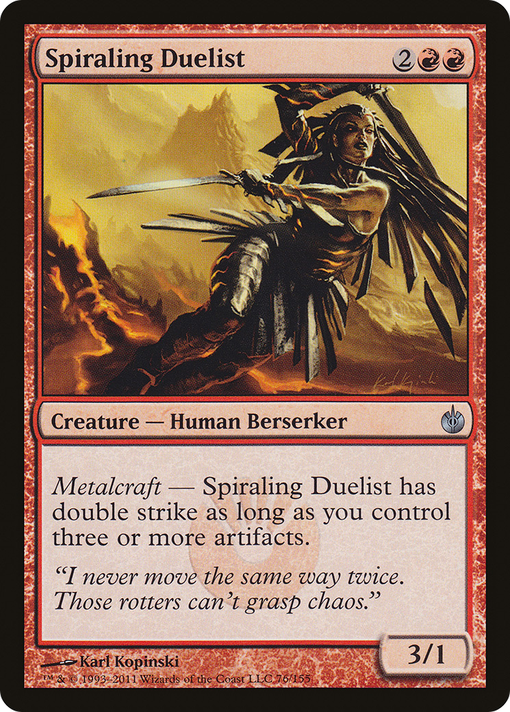 Spiraling Duelist [Mirrodin Besieged] Foil