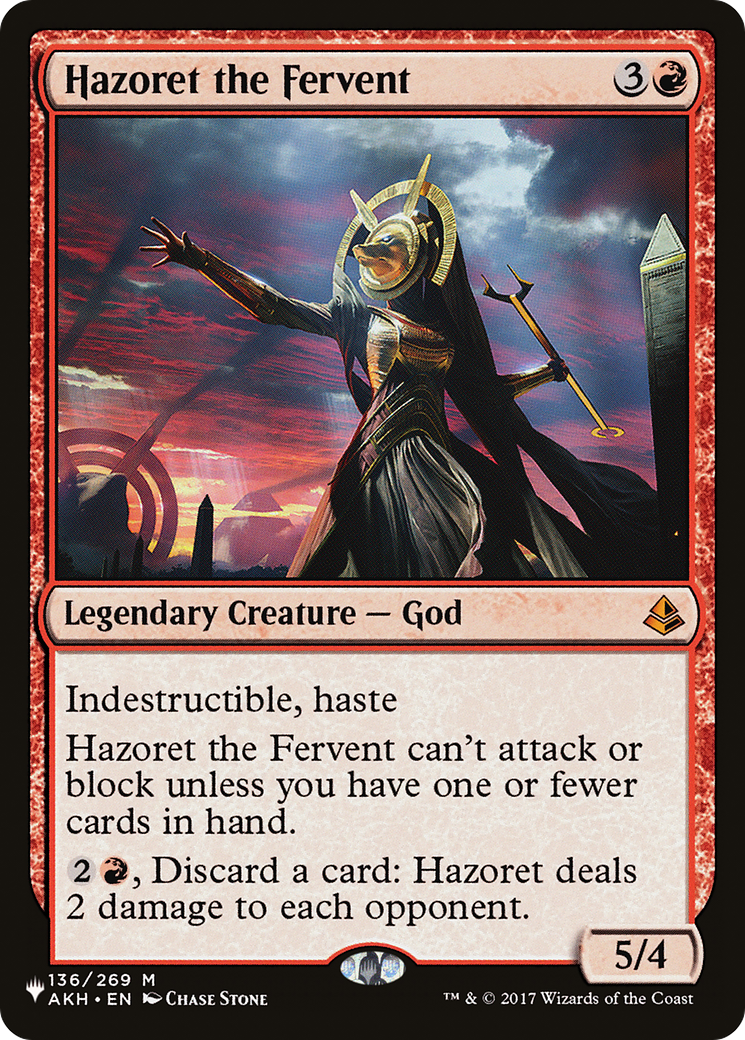 Hazoret the Fervent |  (AKH-136) [The List]