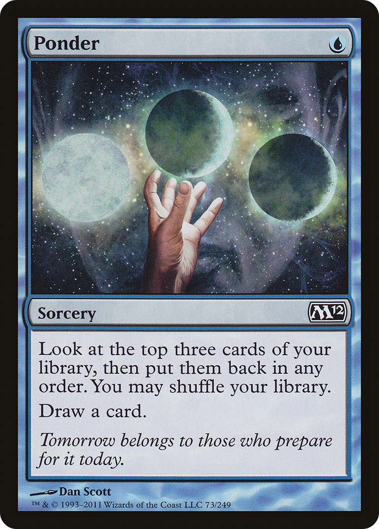 Ponder [Magic 2012] Foil