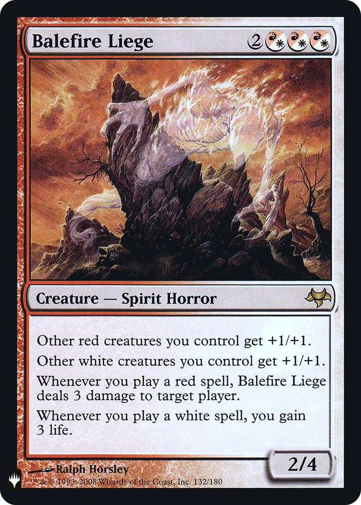 Balefire Liege |  Foil (EVE-132) [The List]