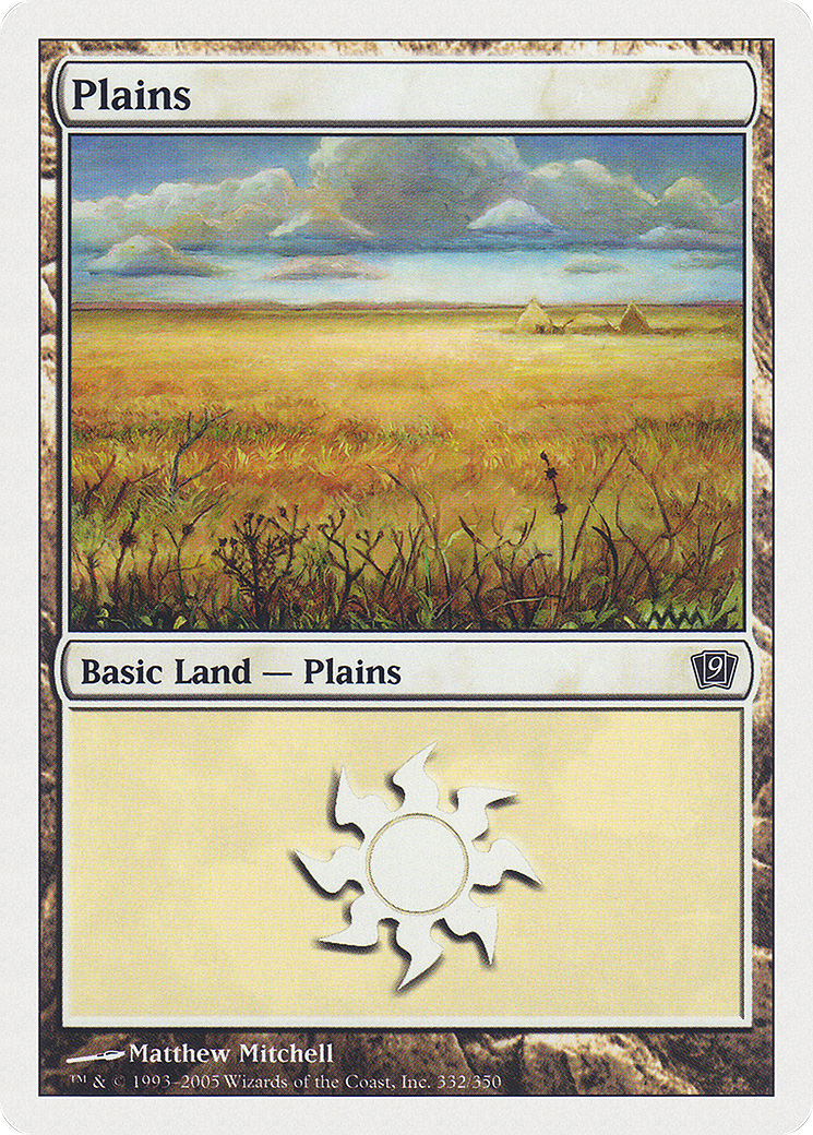 Plains (332) [Ninth Edition] Foil
