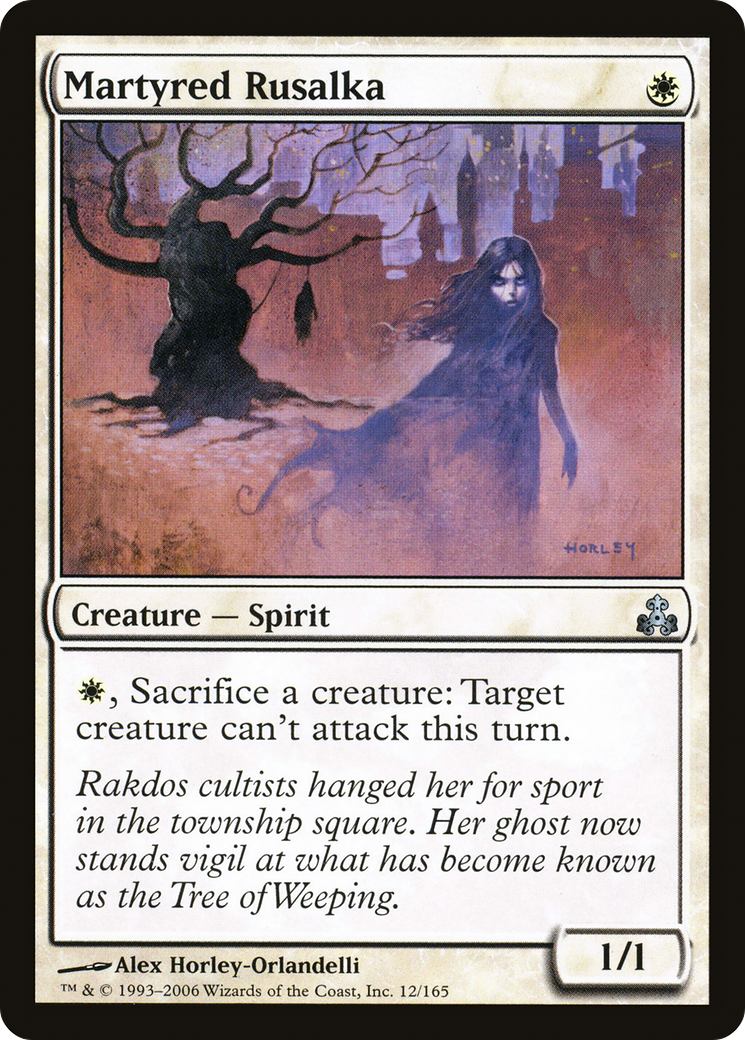 Martyred Rusalka [Guildpact] Foil