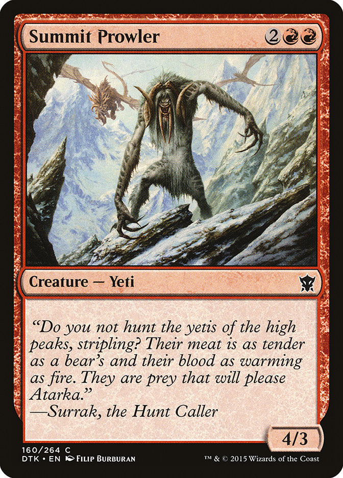 Summit Prowler 160/264 (Dragons of Tarkir)  - Foil