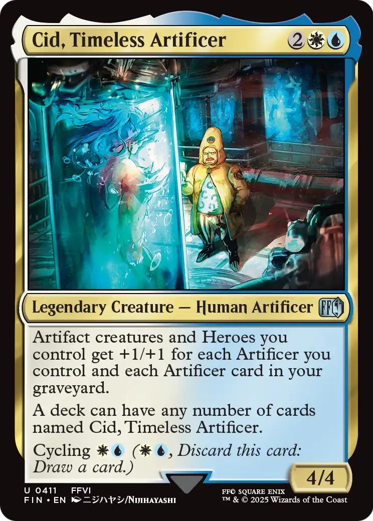 Cid, Timeless Artificer (0411) (411) [FINAL FANTASY]  Foil