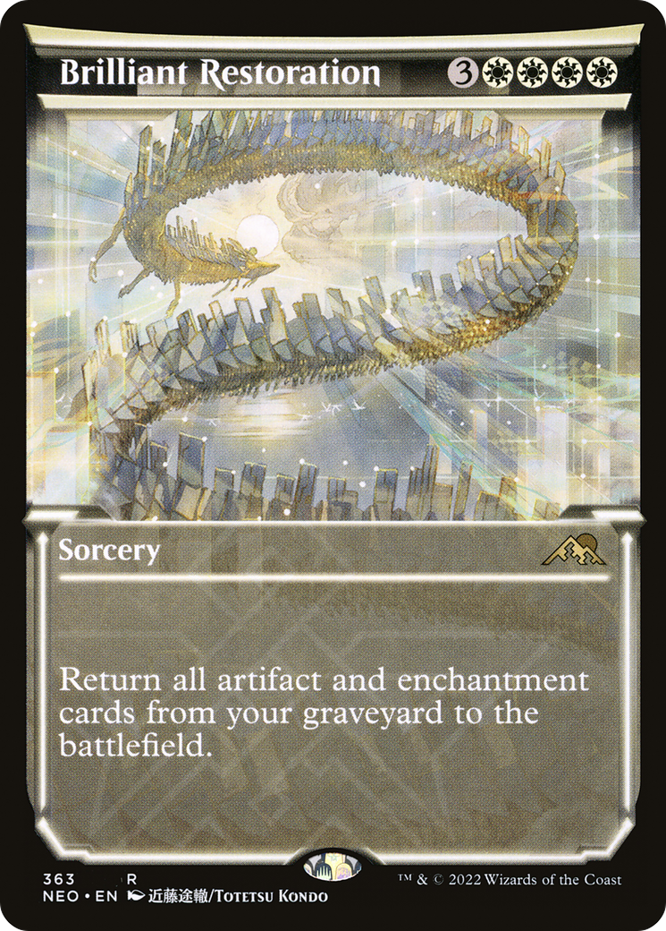 Brilliant Restoration (Showcase Soft Glow) [Kamigawa: Neon Dynasty] Foil