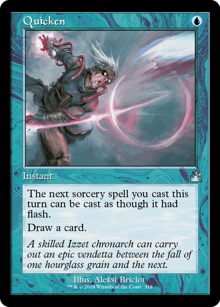 Quicken (Retro Frame) [Ravnica Remastered] Foil
