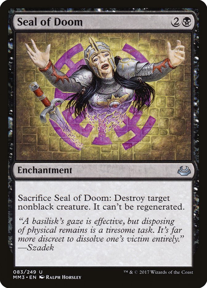 Seal of Doom 83/249 (Modern Masters 2017)  - Foil