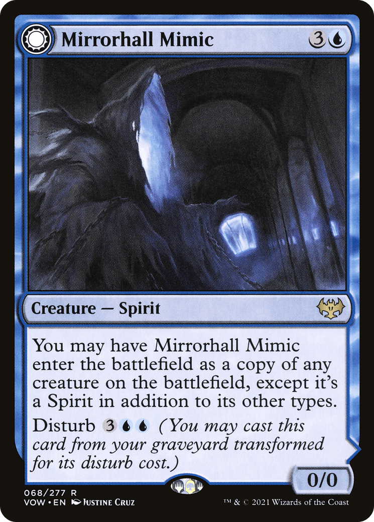 Mirrorhall Mimic // Ghastly Mimicry [Innistrad: Crimson Vow] Foil