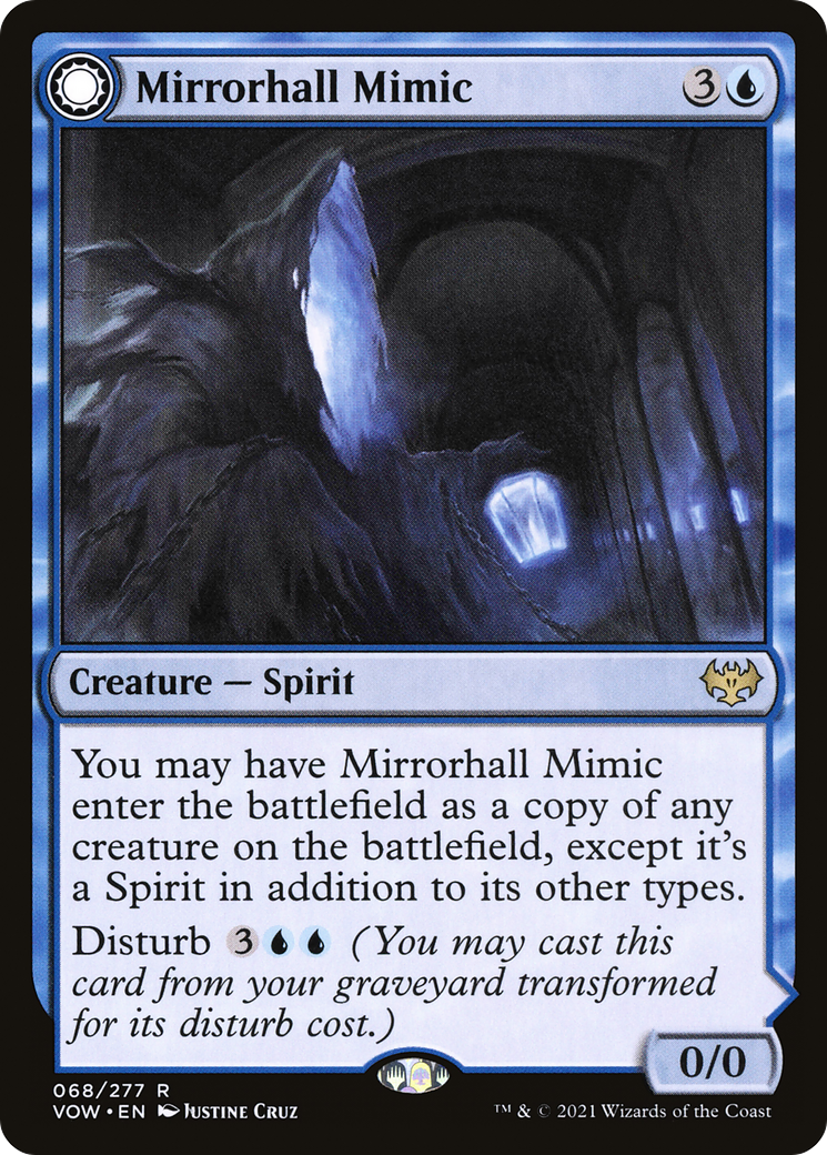 Mirrorhall Mimic // Ghastly Mimicry [Innistrad: Crimson Vow] Foil