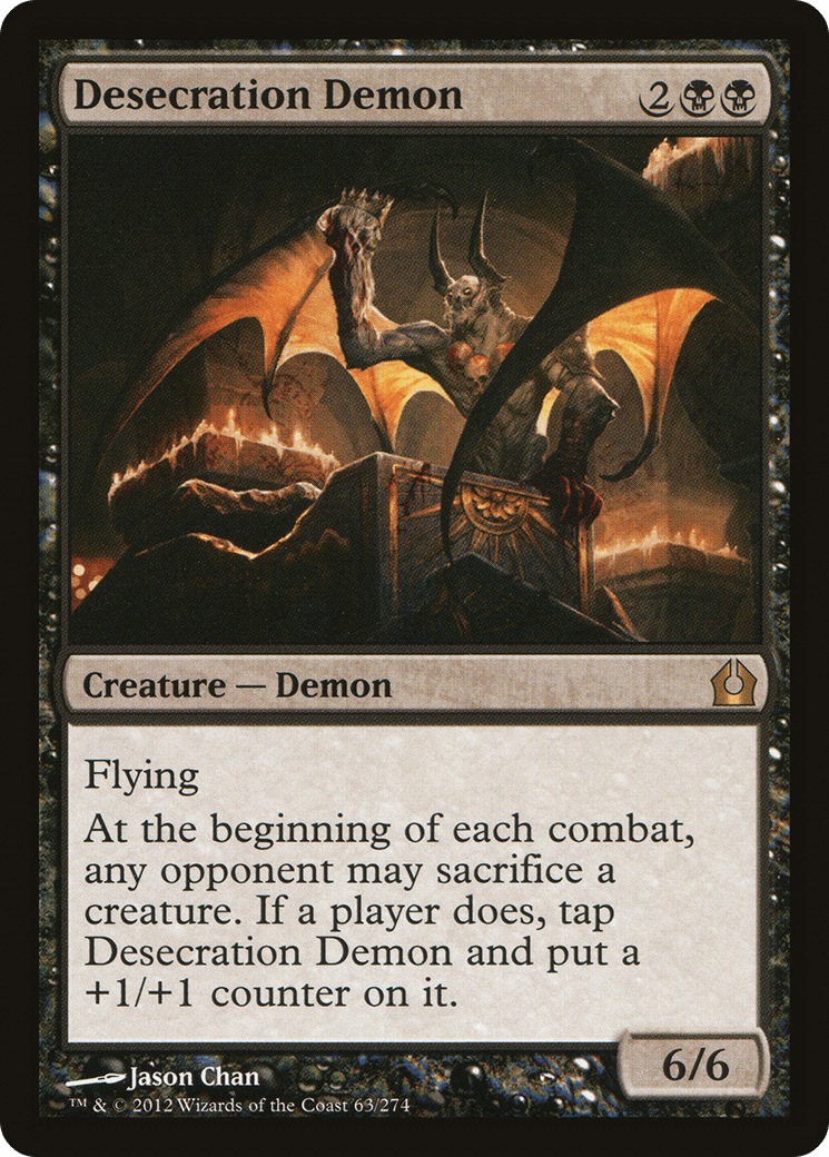 Desecration Demon [Return to Ravnica] Foil