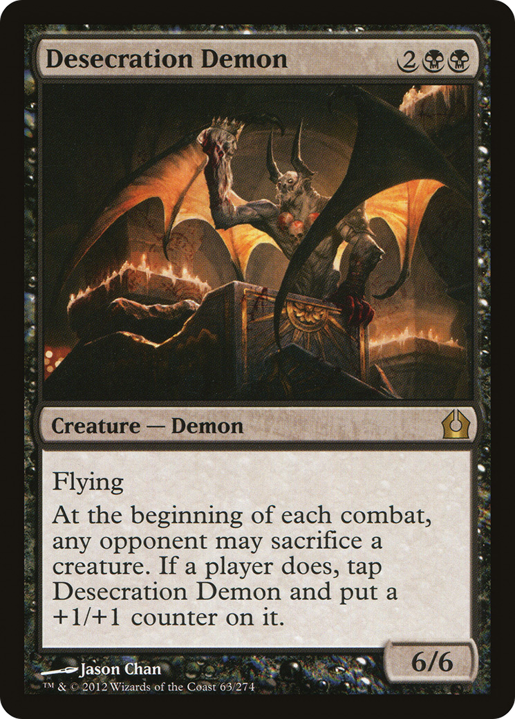 Desecration Demon [Return to Ravnica] Foil