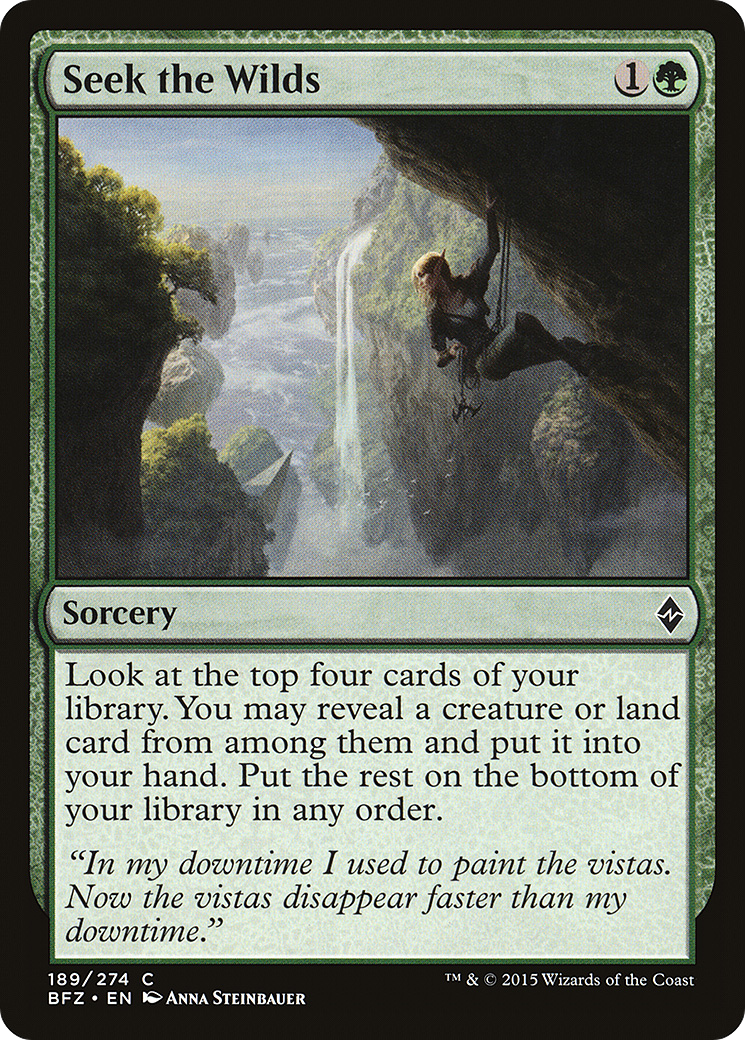 Seek the Wilds [Battle for Zendikar] Foil