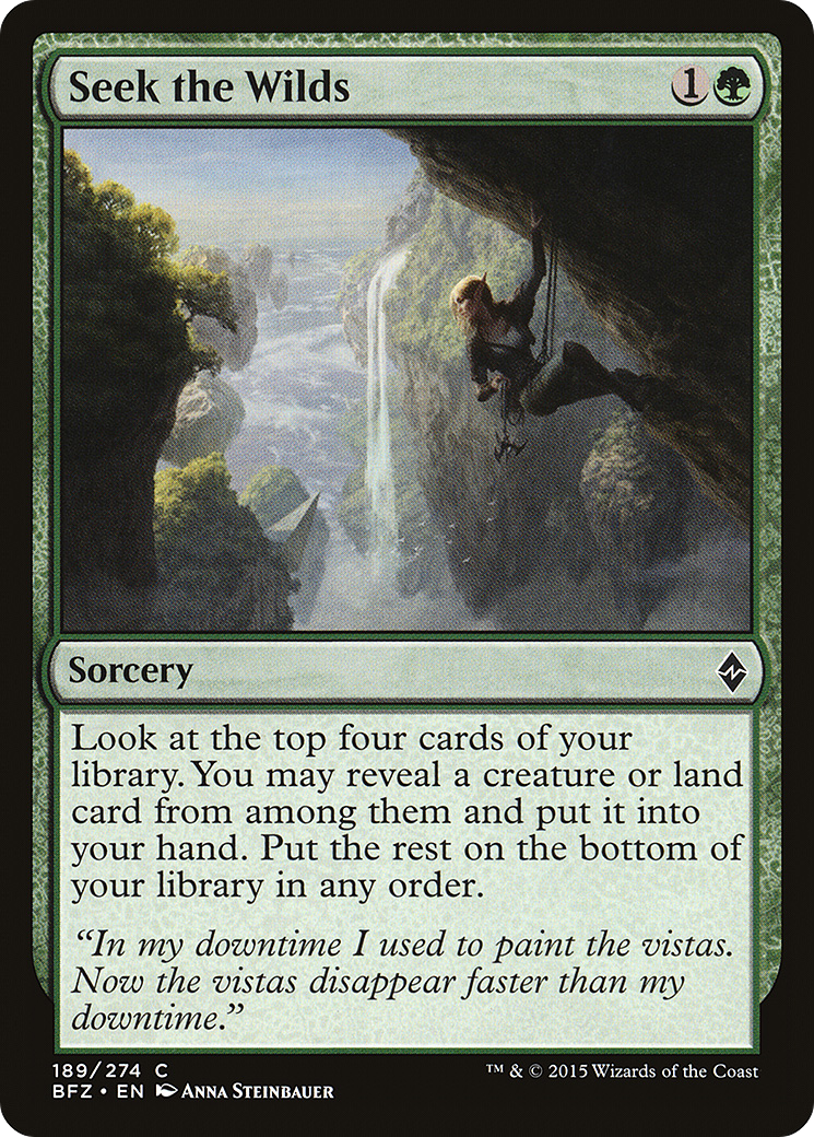 Seek the Wilds [Battle for Zendikar] Foil