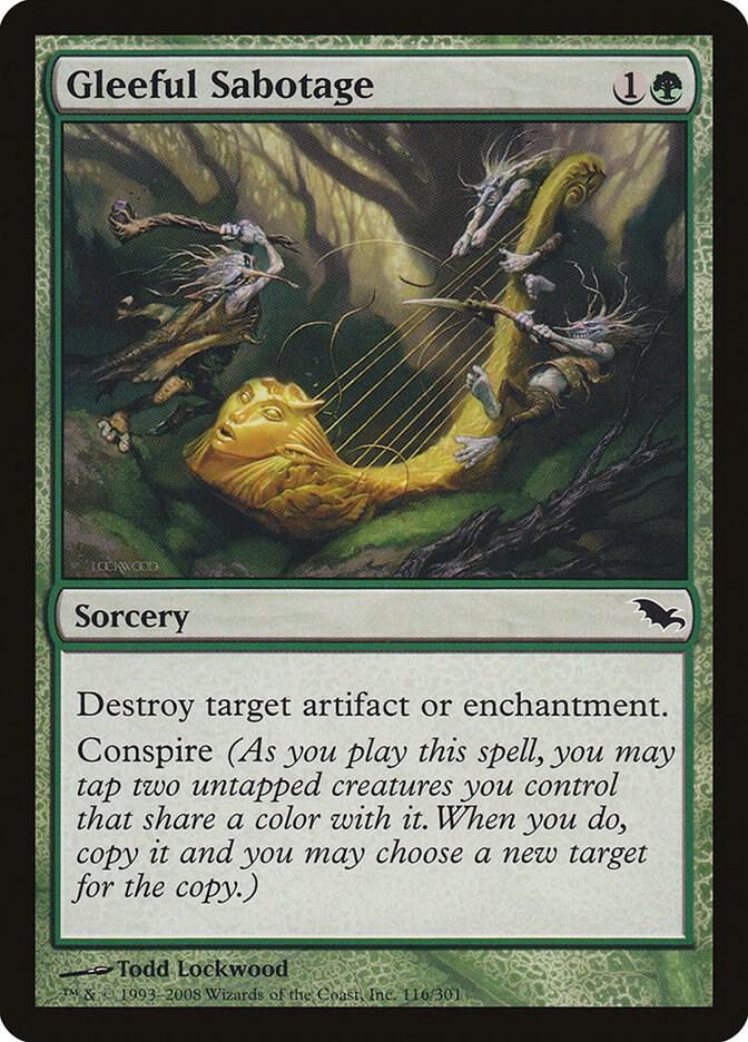 Gleeful Sabotage 116/301 (Shadowmoor)  - Foil